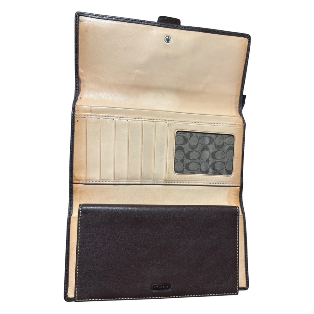 Coach Brown Leather Soho Buckle Tri-fold Wallet - Picture 5 of 16